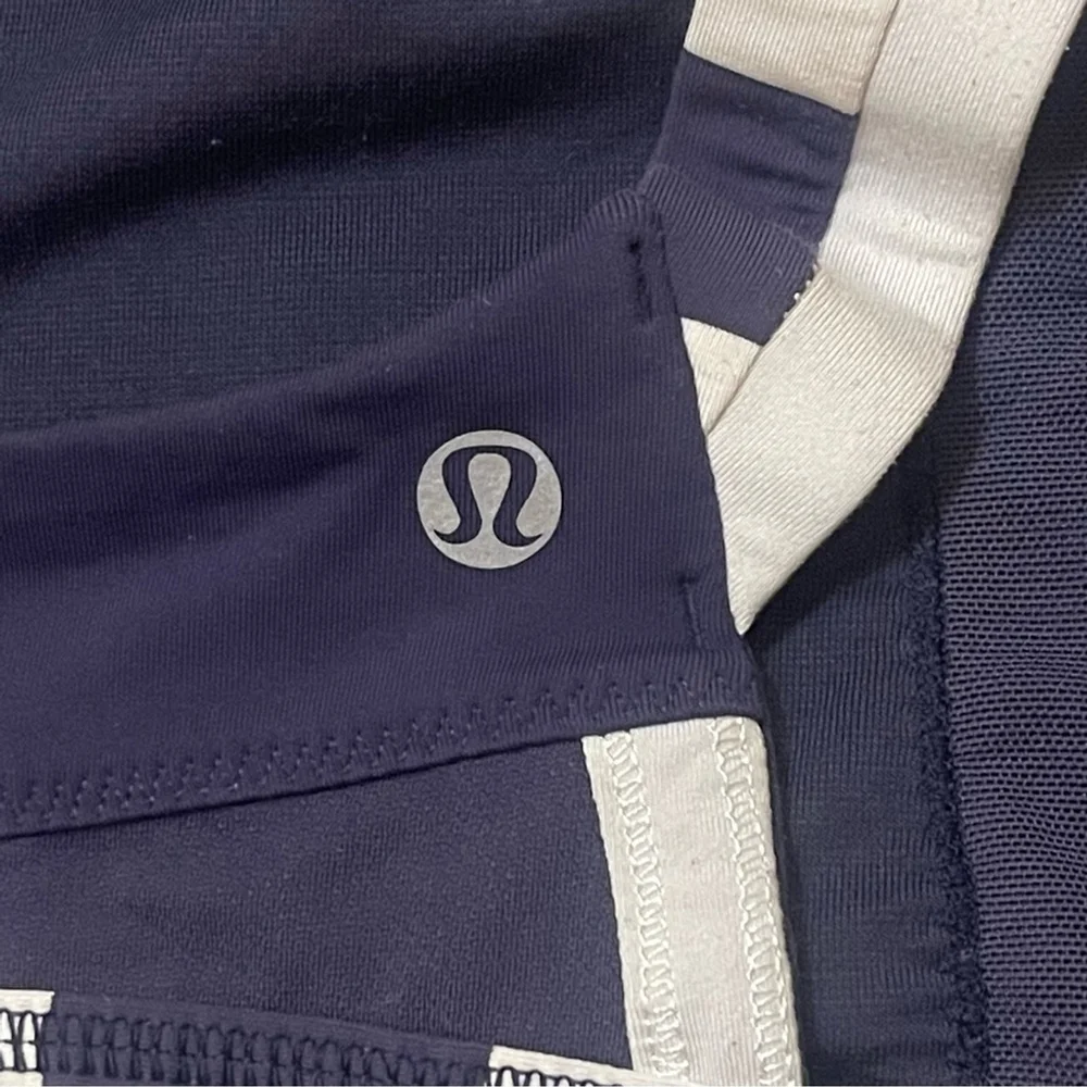 lululemon athletica Deep Navy Scoop Sports Bra with Striped Band - Picture 5 of 6